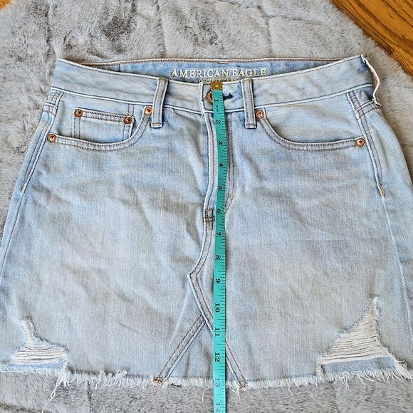 American Eagle Outfitters Light Blue Mini Skirt, Women's Size 2, Great Condition - Picture 5 of 9